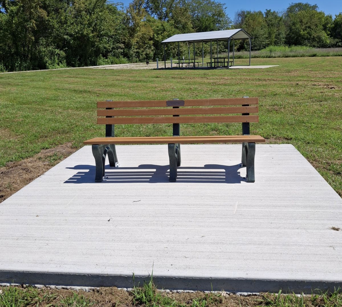 Memorial Bench at City Lake
